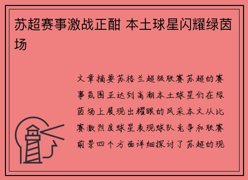 苏超赛事激战正酣 本土球星闪耀绿茵场 苏超赛事激战正酣 本土球星闪耀绿茵场